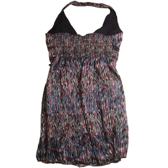 Baby doll empire waist halter dress with ruching skirt bottom - Picture 4 of 16